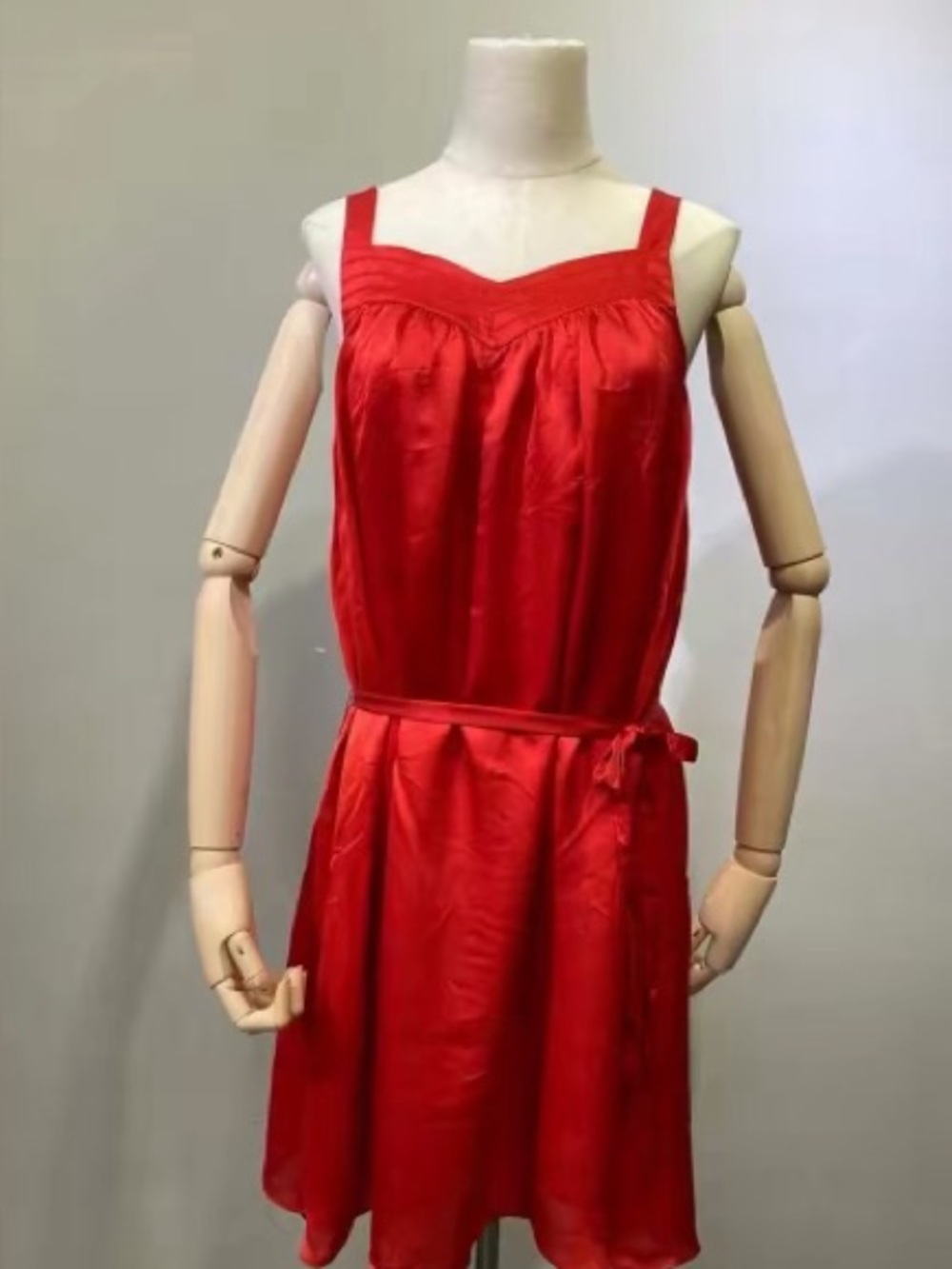 Italy Stefanel red silk Dress party dress 100% silk